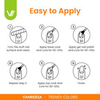 VANREESA - Juego de 24 esmaltes de uñas de gel neón, 21 colores brillantes con capa base, Party Time