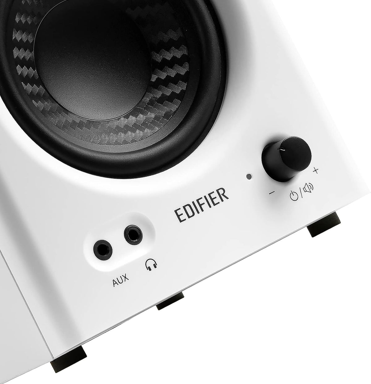 Edifier MR4 - Altavoces de monitor de estudio con alimentación, altavoz activo de 4 pulgadas, color blanco (par)