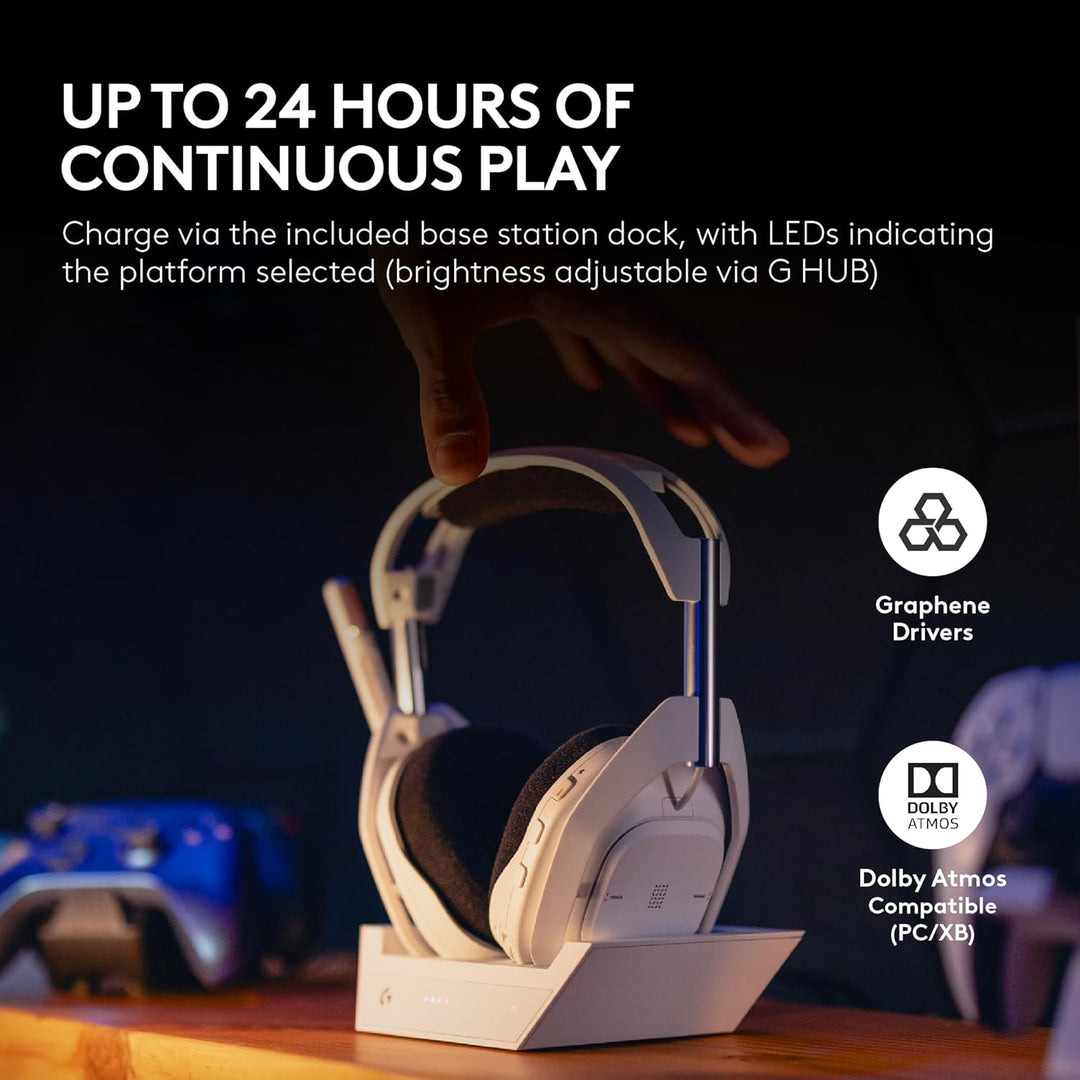 Logitech G Astro A50 X Multi-Platform Wireless Gaming Headset + Bas...