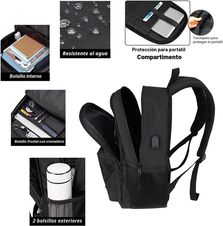 KEOFID Mochila para laptop, mochila de viaje para hombres y mujeres...