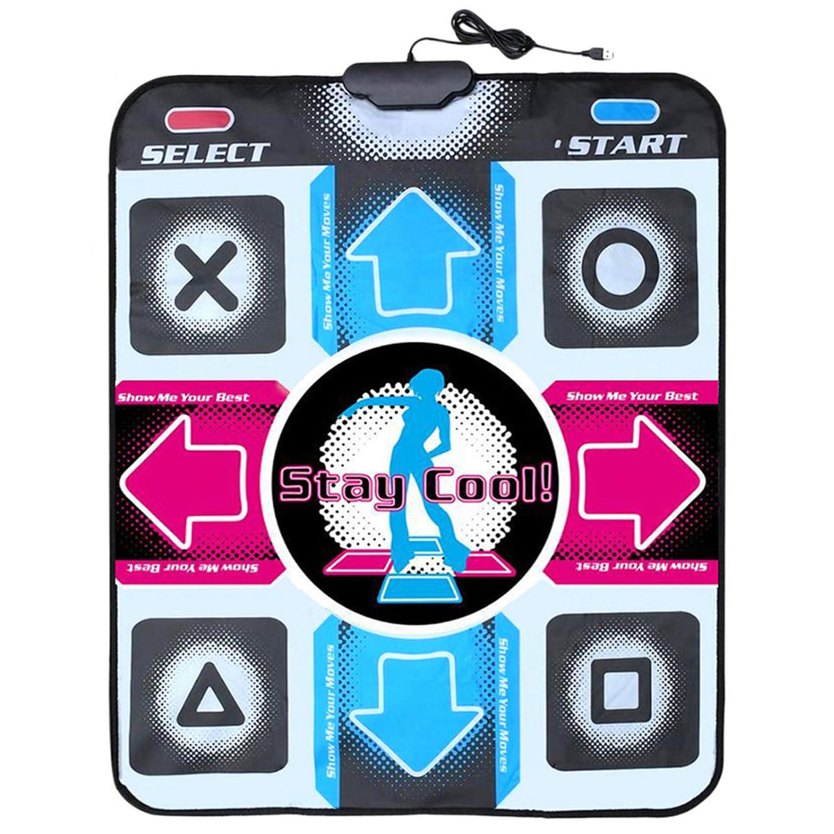 OSTENT USB Non-Slip Dancing Step Dance Mat Pad Blanket for