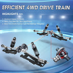 HAIBOXING Autos RC a escala 1:12 903 Camión Monstruo RC, velocidad de 23.6 mph, Autos RC de hobby rápidos para niños y adultos, juguetes de regalo, control remoto eléctrico de 2.4 GHz, camiones de