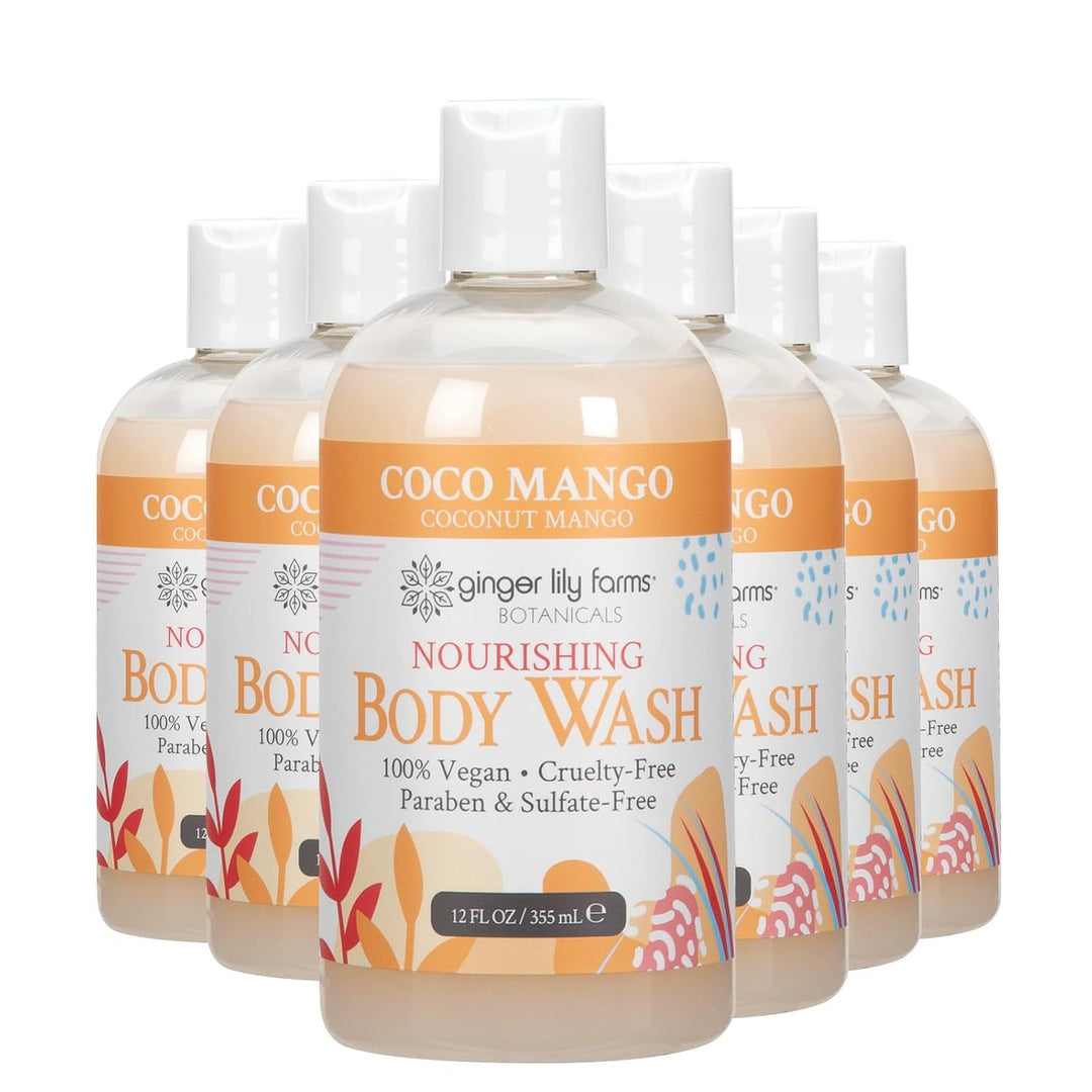 Ginger Lily Farms Botanicals Gel de Ducha Nutritivo, Coco Mango, 10...
