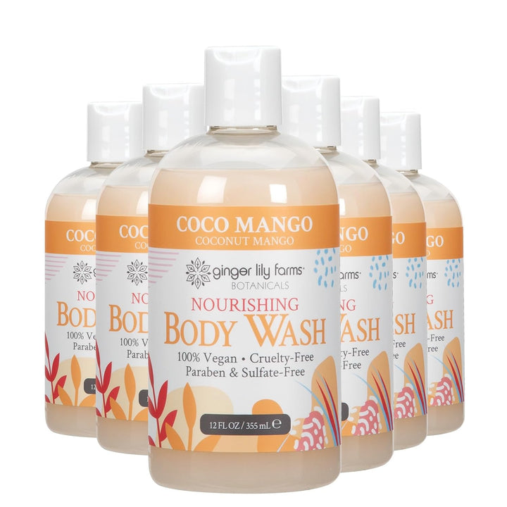 Ginger Lily Farms Botanicals Gel de Ducha Nutritivo, Coco Mango, 10...