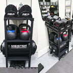 Rack Ajustable para Mancuernas/Kettlebells 500-800LB Pesado con Cobertura Opcional