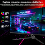 Monitor de juego Gawfolk de 34 pulgadas IPS 120Hz, pantalla ultra a...