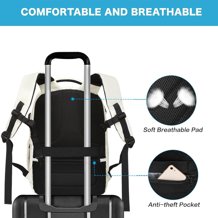 MOSISO Mochila para laptop de 15.6-16 pulgadas, 35L, con puerto de...