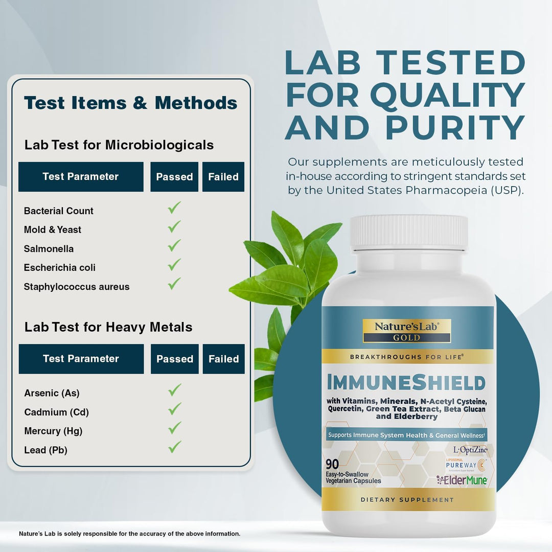 Nature's Lab Gold ImmuneShield - Apoya la salud del sistema inm...