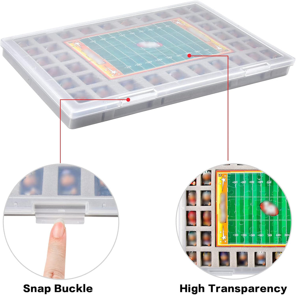 Caja de coleccionista de juguetes compatible con Teenymates para figuras de animales de fiesta, caja de almacenamiento de tarjetas de intercambio, más de 2300 estuche organizador de cartas de juego