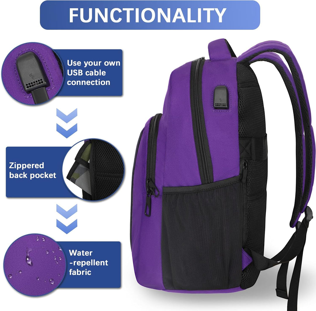 LARIPOP Mochila de viaje para laptop, mochila para laptop de negoci...