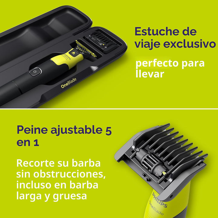 Philips Norelco OneBlade 360 con conectividad híbrida cara + cuerpo...