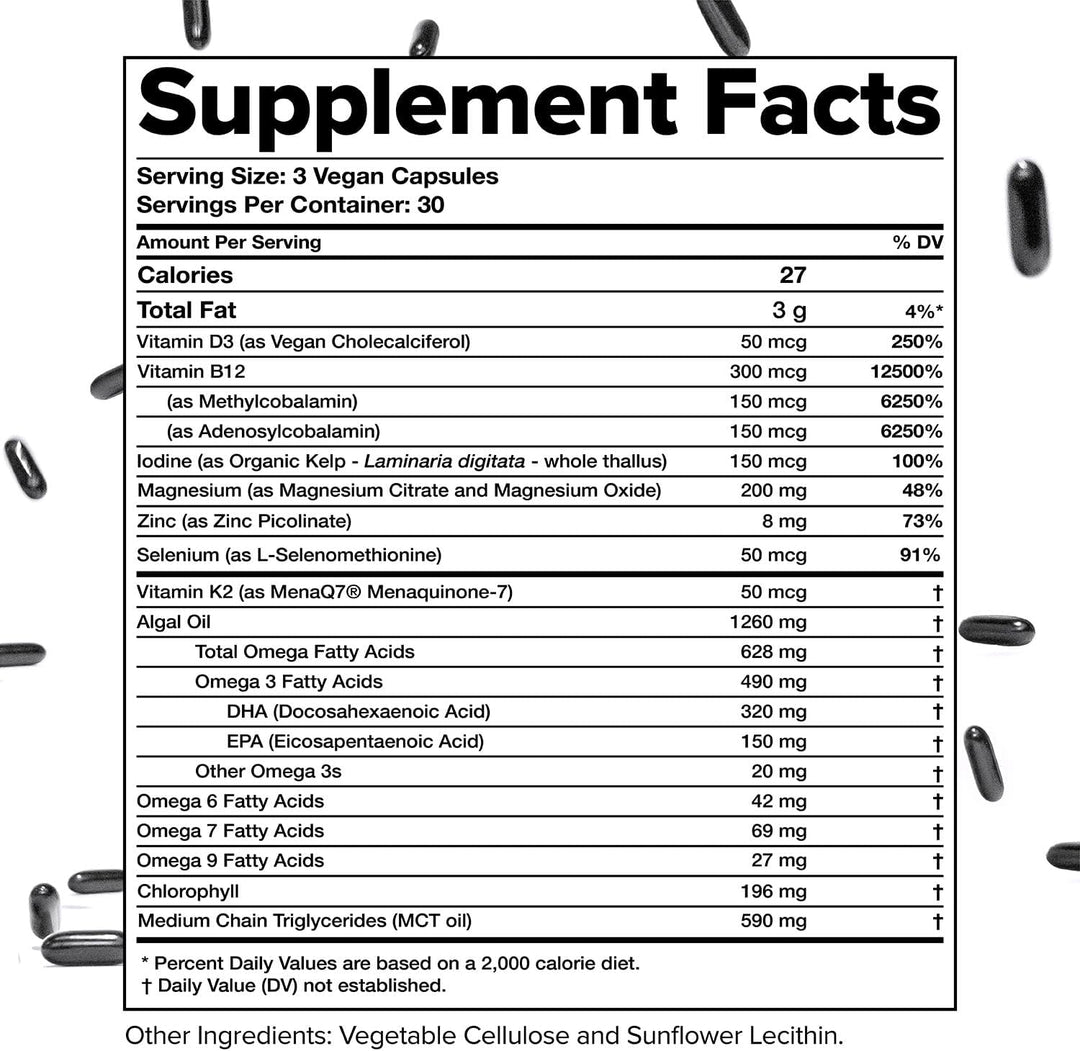 Complement Multivitaminas veganas para mujeres y hombres - Omega 3...