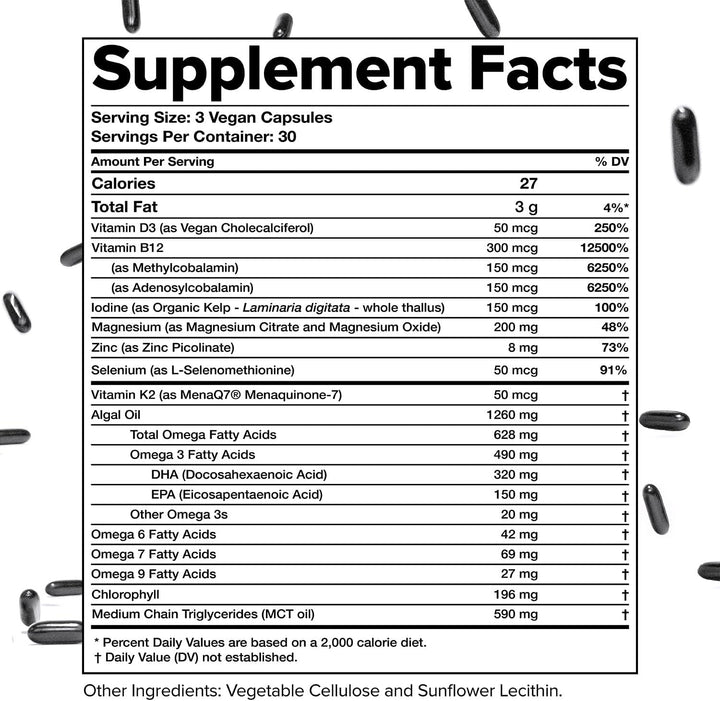 Complement Multivitaminas veganas para mujeres y hombres - Omega 3...