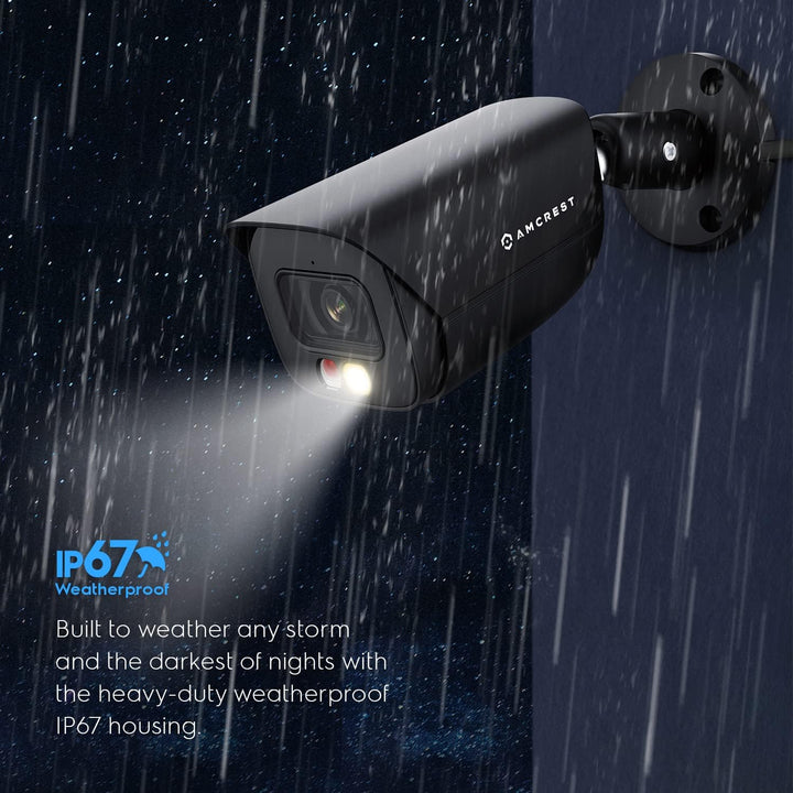Amcrest Cámara IP PoE AI de 5MP con visión nocturna a color de 49 p...