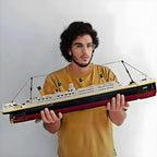 Kit de modelo Titanic - Juego de bloques de construcción de buques Titanic grandes, rompecabezas educativo 3D STEM, regalos para niños y adultos, arquitectura coleccionable ideal para decoración del hogar y la oficina