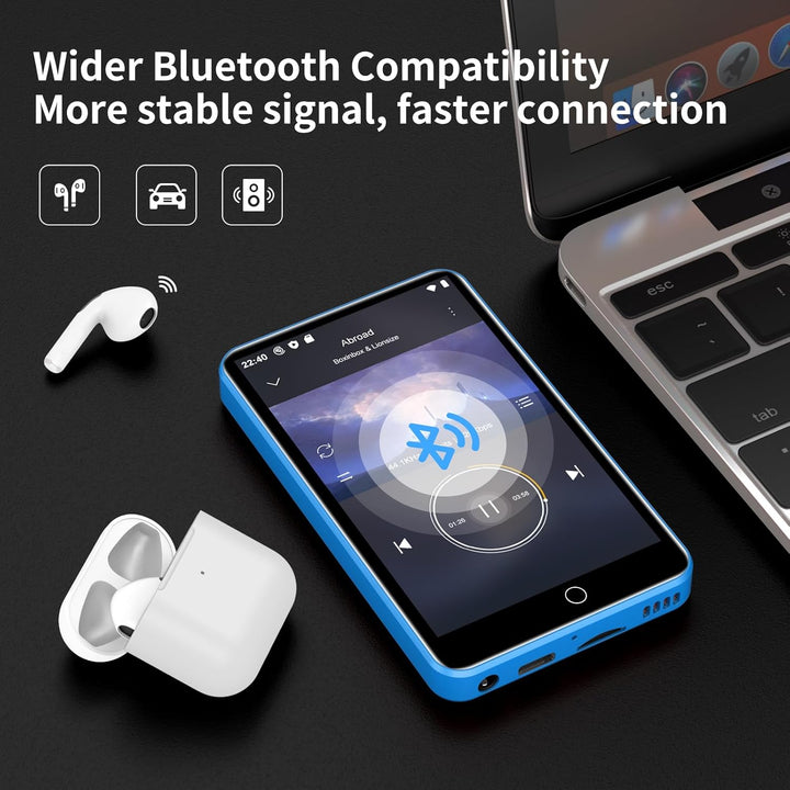 Reproductor de MP3 con Bluetooth y WiFi, reproductor MP3 y MP4 de 1...
