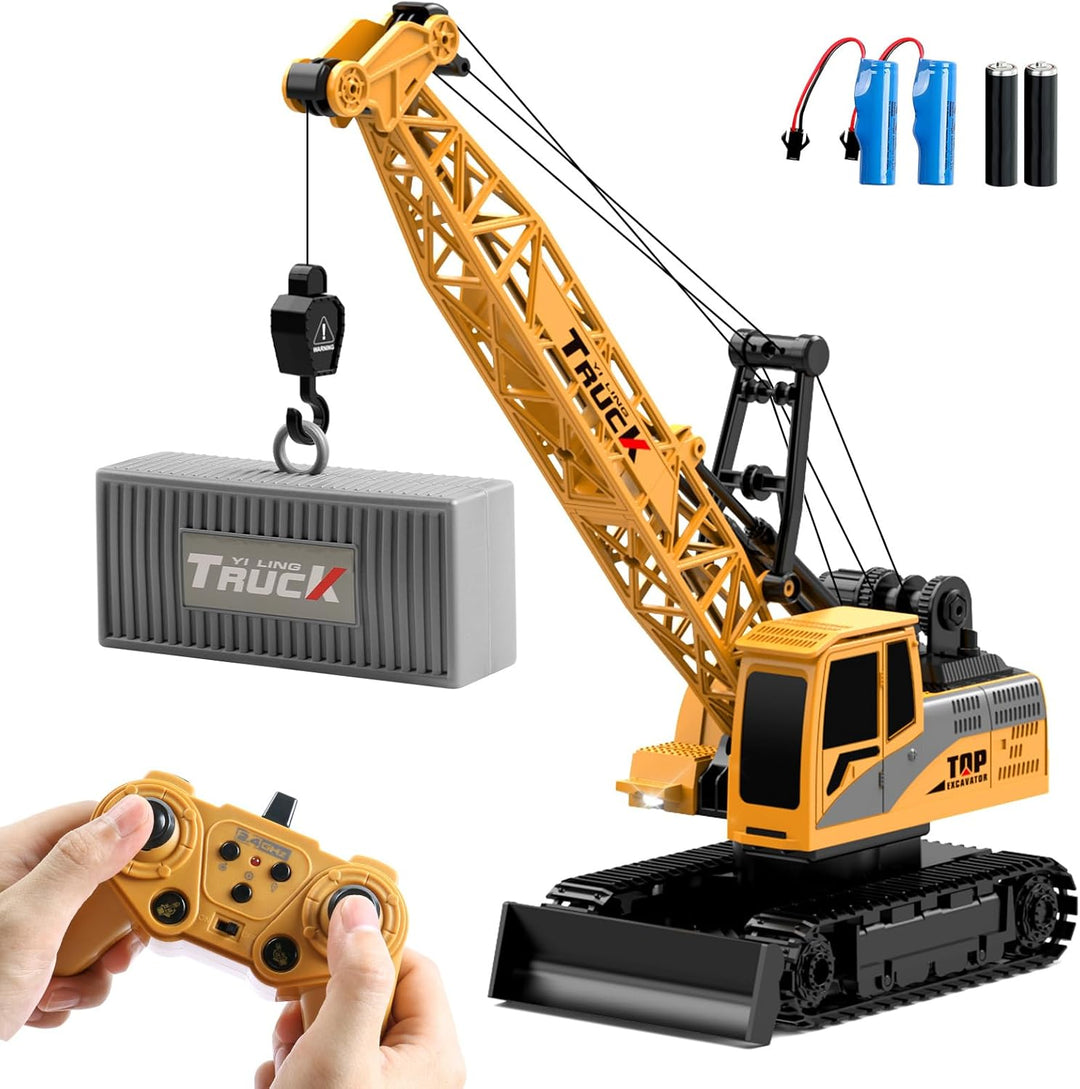 Dwi Dowellin Grúa de Construcción de Control Remoto para Niños, Grú...