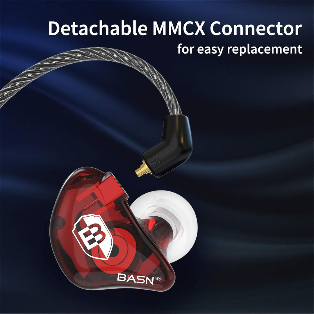 BASN Auriculares profesionales intrauditivos con monitor para canta...