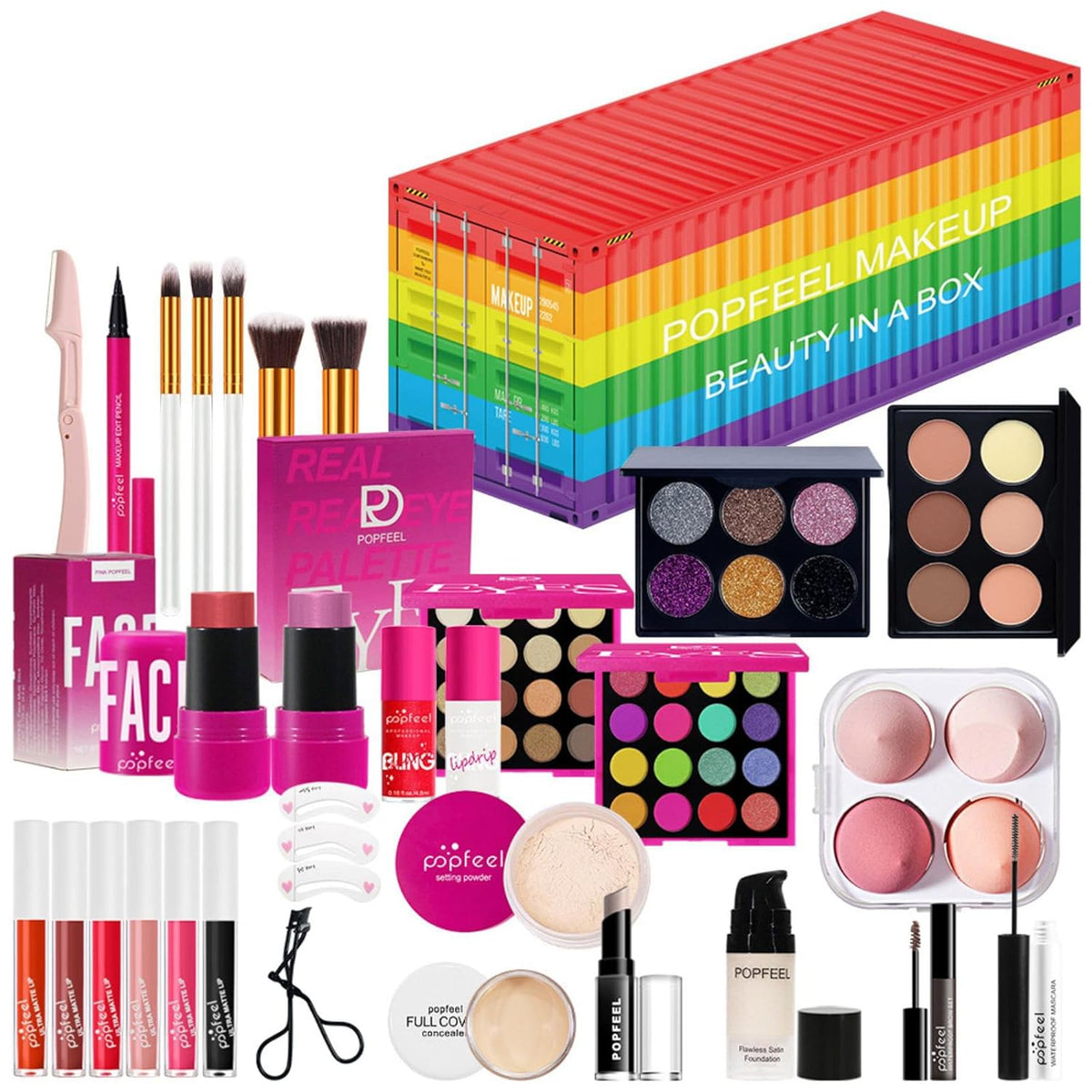 Juego de regalo de maquillaje todo en uno | Kit de maquillaje para...