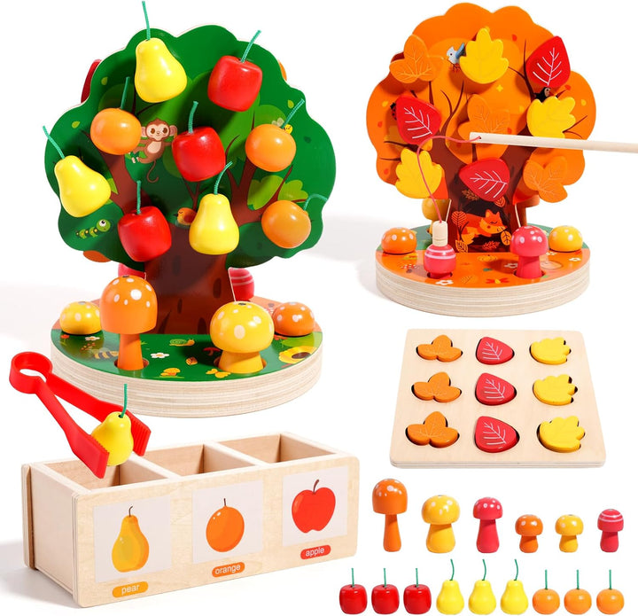 INIFEIDALA - Juguete educativo Montessori sensorial de madera para...