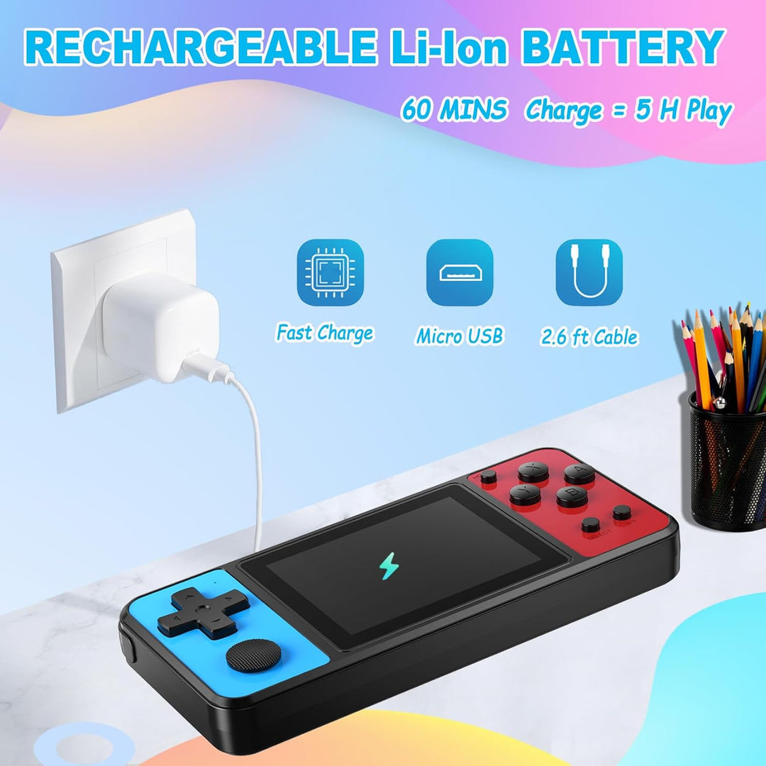 Beico Juegos de mano de 32 bits para niños, 139 videojuegos precarg...