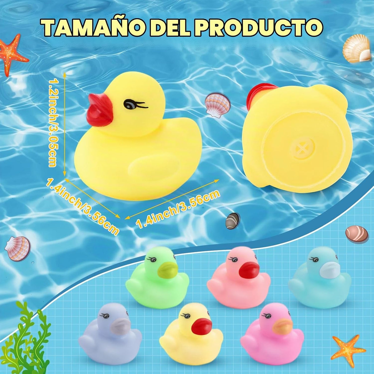 200 mini patos de goma a granel pequeños patos de goma a granel