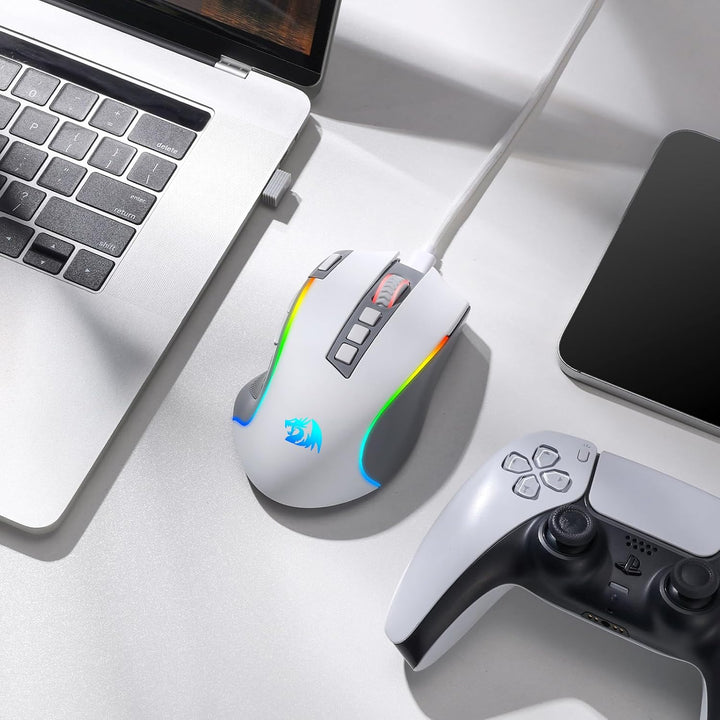 Redragon M612 PRO RGB Mouse para juegos, ratón óptico con cable\/in...