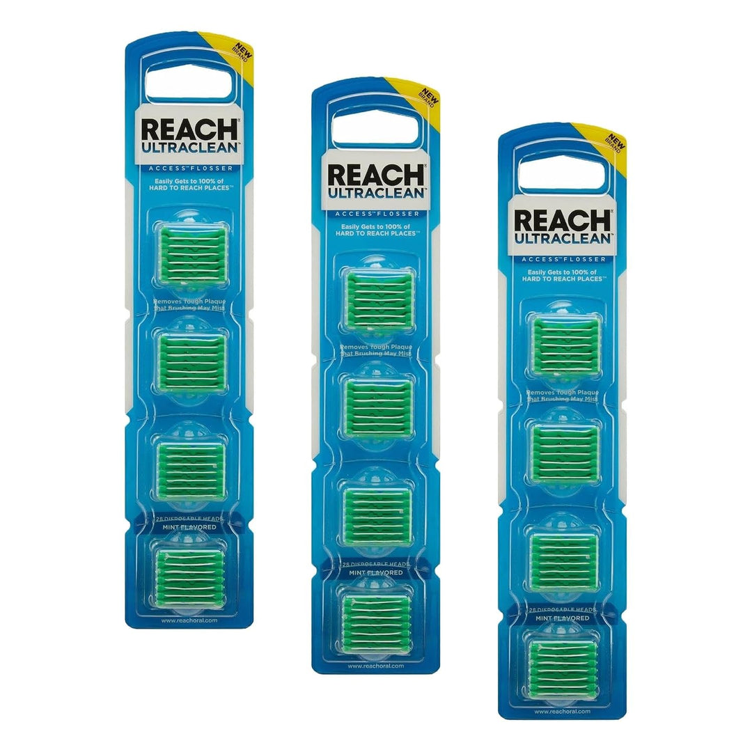 REACH® Listerine Ultraclean Access - Cabezales de repuesto para hil...