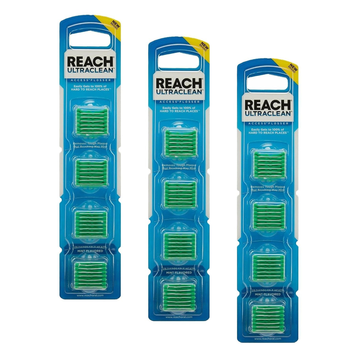 REACH® Listerine Ultraclean Access - Cabezales de repuesto para hil...