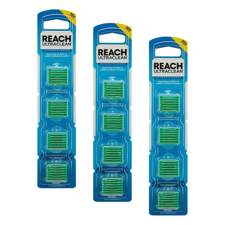 REACH® Listerine Ultraclean Access - Cabezales de repuesto para hil...