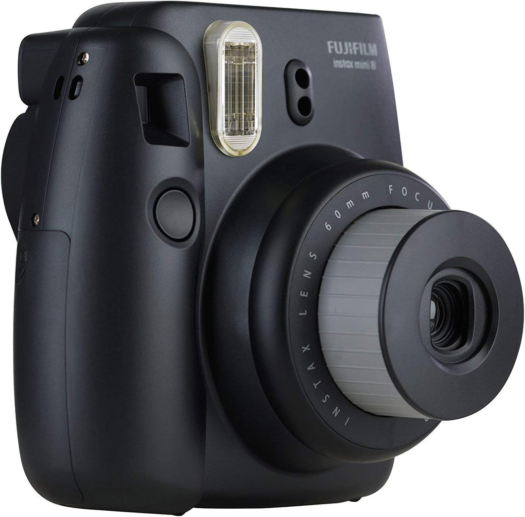 Fujifilm Cámara Instax Mini 8 de película instantánea (negro) (reno...