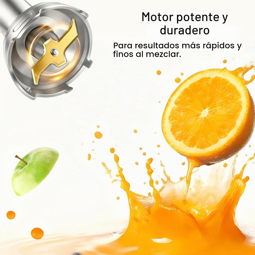 MegaWise Blender - Batidora de mano eléctrica de acero inoxidable de 12