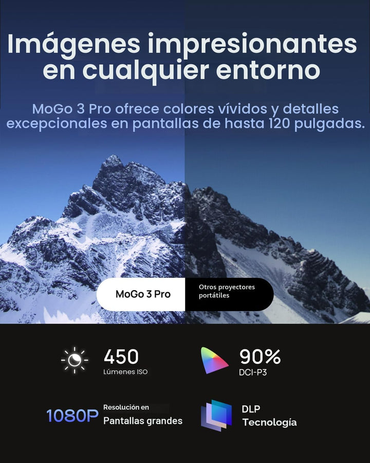 XGIMI MoGo 3 Pro NUEVO Proyector para Exteriores con Soporte PowerB...