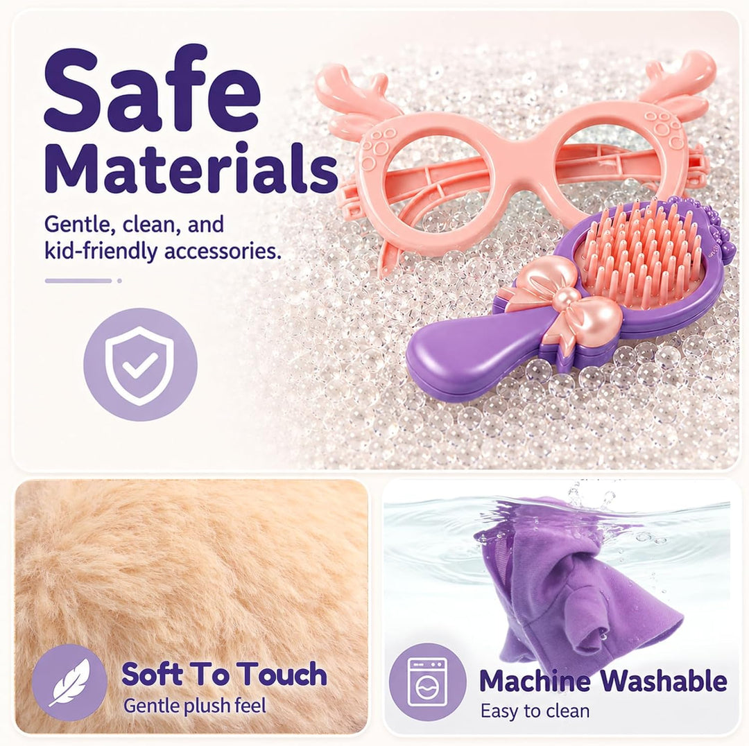 17 juguetes robot para perros para niñas de 3, 4, 5, 6 años, mini r...