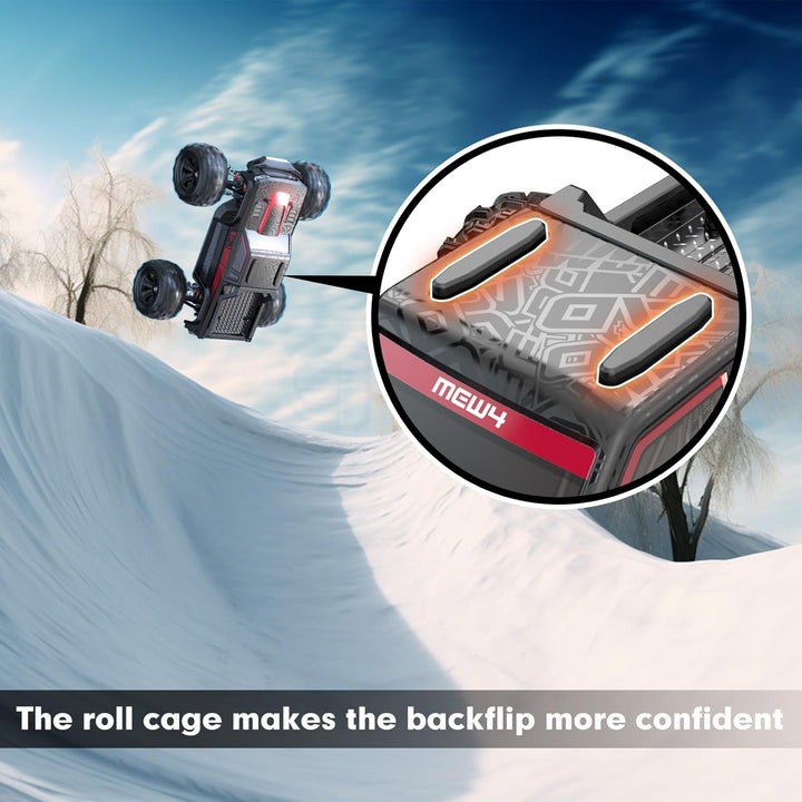 MEW4 Coche RC sin escobillas de 1\/16, camiones todoterreno RC 4X4,...