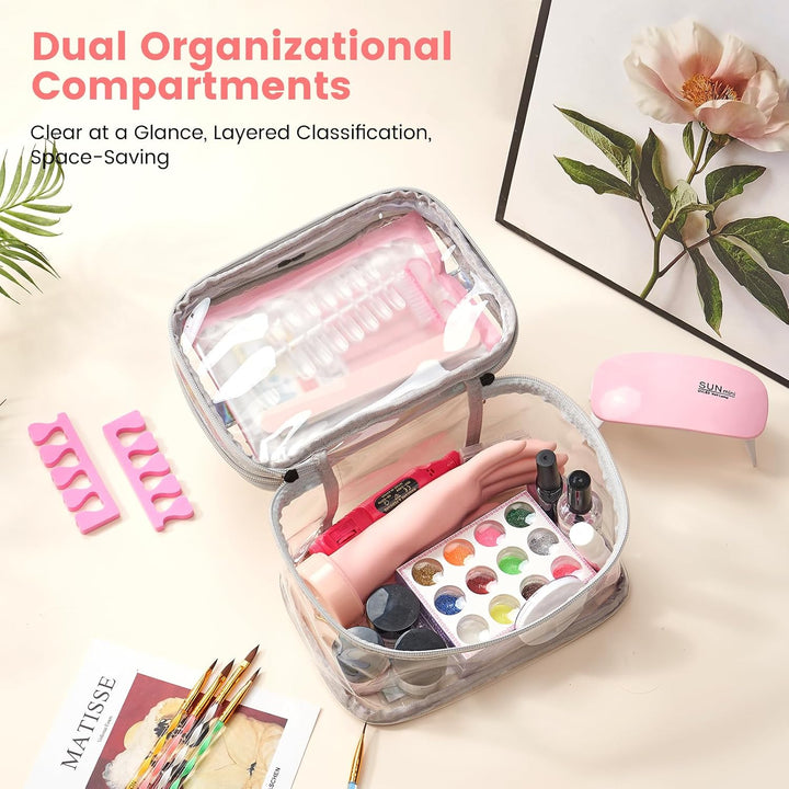 Kit de uñas para principiantes con todo: juego profesional de polvo...