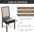 Fundas de asiento impermeables para sillas de comedor, paquete de