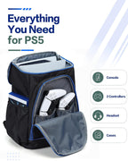BGTREND Estuche de transporte para PS5, bolsa de consola de juegos con