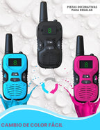 Walkie Talkies para Kids Rechargeable 4 Pack - Outdoor Hiking Camping Toys