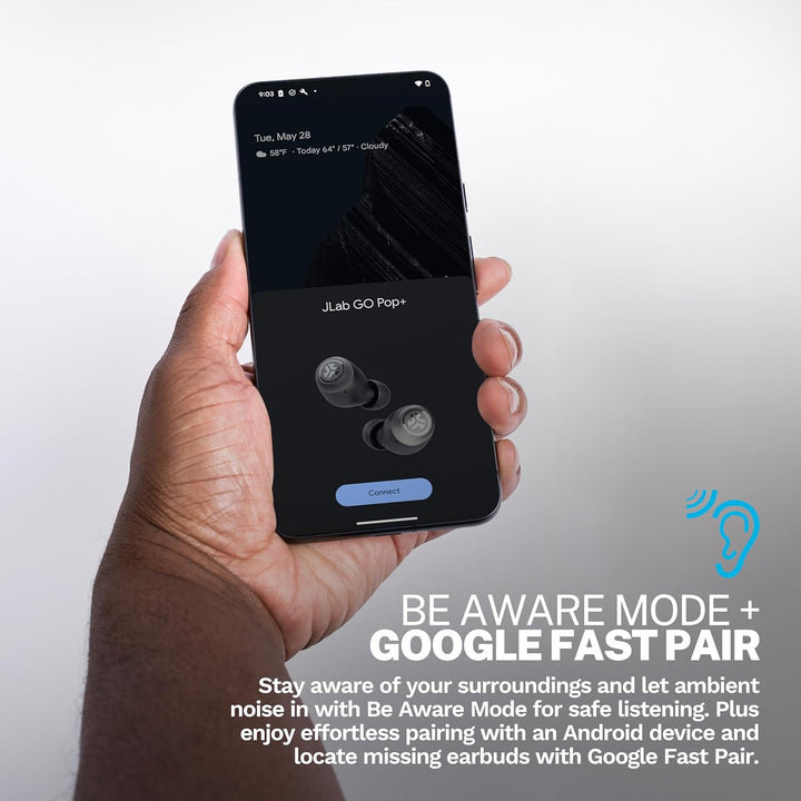 JLab Go Air Pop+ Tones Auriculares inalámbricos verdaderos, auricul...