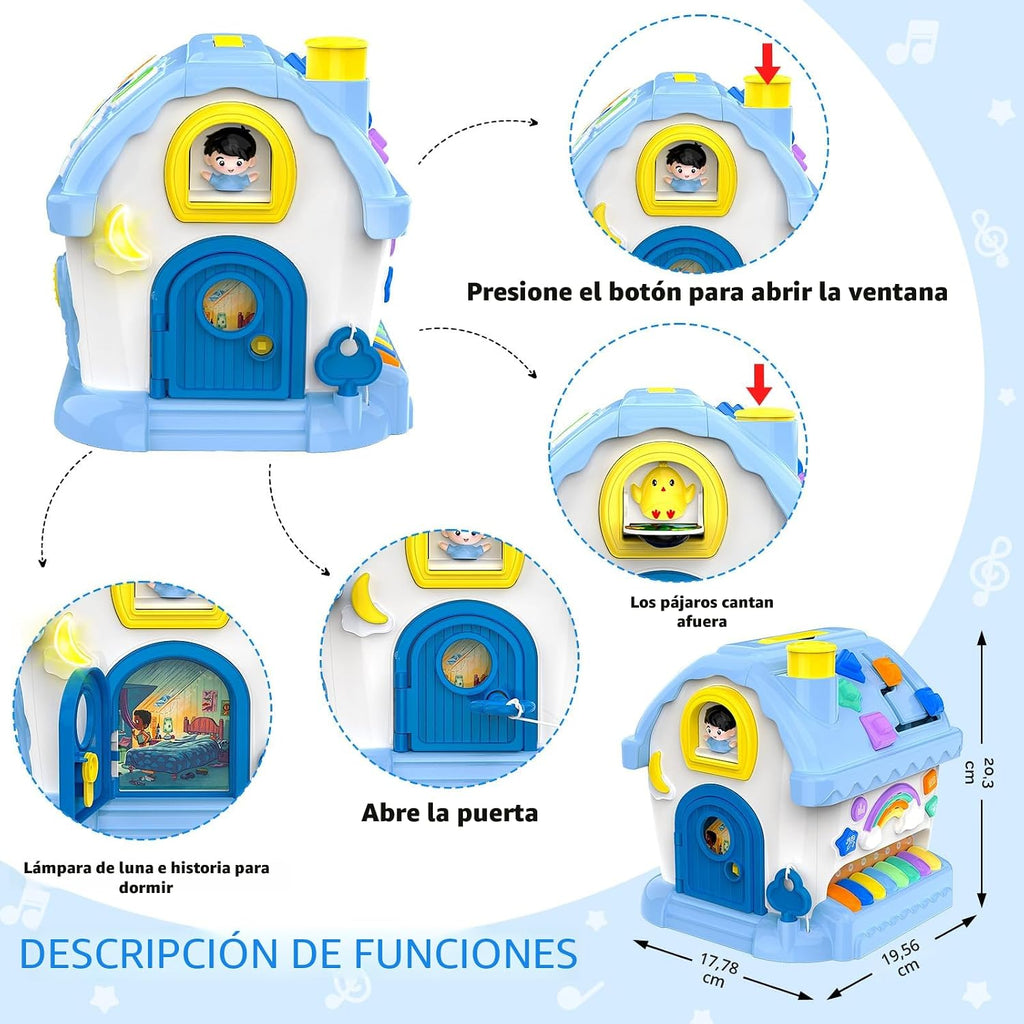 Toddler Learning Toys para 1-2 Year Old Boy Gifts, 12-en-1 Musical House