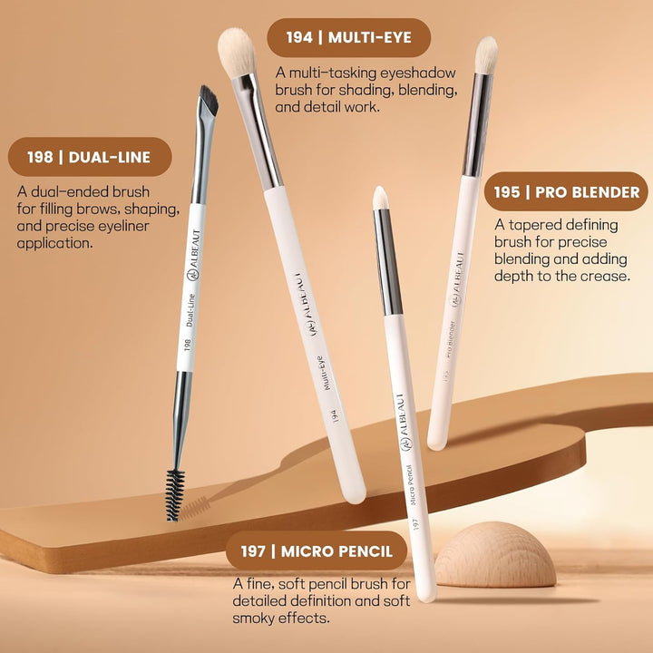 Albeaut - Juego de brochas de maquillaje, 7 brochas para sombra de...