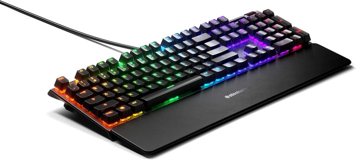 SteelSeries Apex 5 Teclado mecánico híbrido para juegos, iluminació...