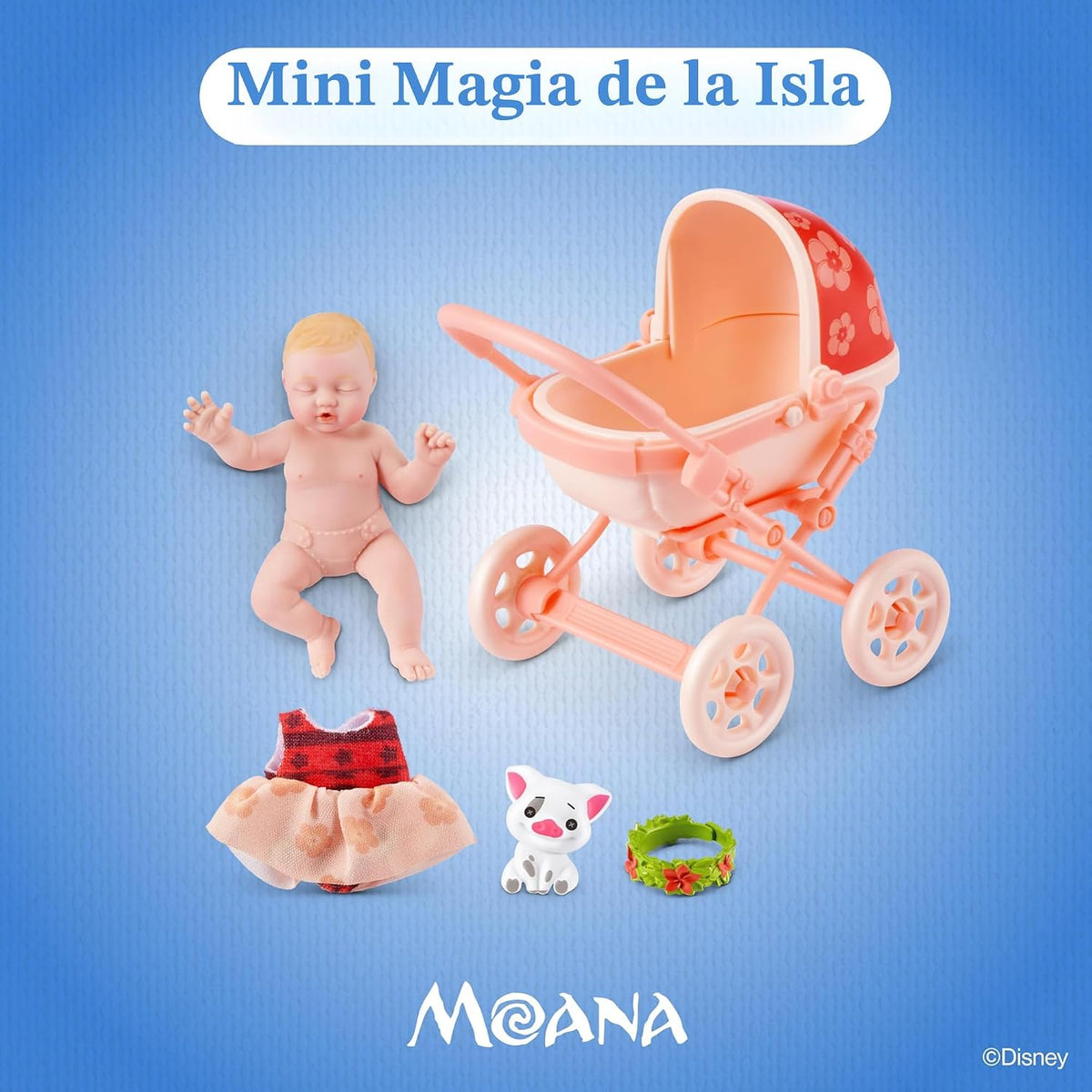 My Mini Baby Disney Paquete de 2 por ZURU – Muñeca de bebé coleccionable de Disney, cápsula misteriosa con accesorios, juguete realista en miniatura para niñas a partir de 3 años