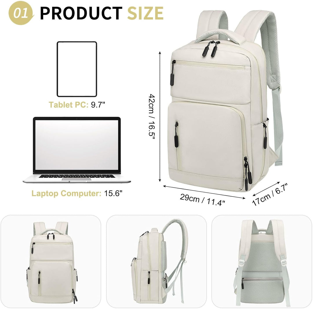 SUIKIHUM Mochila impermeable para portátil para hombres y mujeres,...
