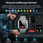 Reloj inteligente para hombre, rastreador de actividad física: relojes inteligentes militares para hombres, relojes digitales para hombre, marca/respuesta de llamadas, correr, resistente al agua, reloj inteligente, teléfonos Android, iPhone, Samsung