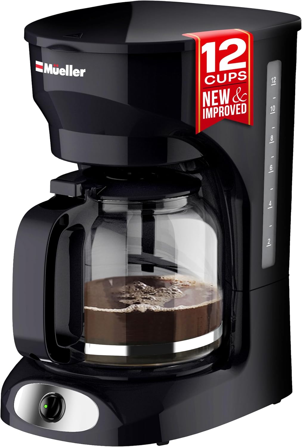 Cafetera de goteo Mueller de 12 tazas