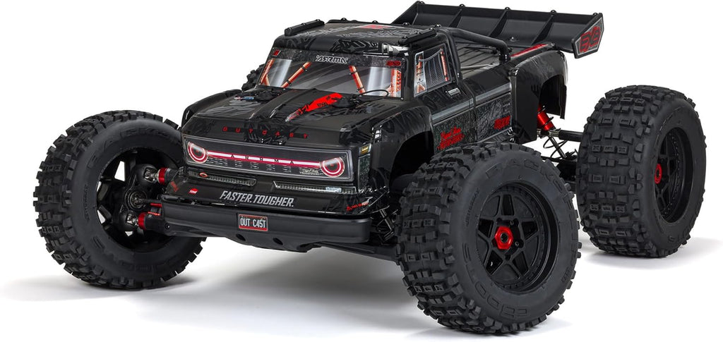 ARRMA Camión RC Outcast 4X4 8S BLX 1/5 Camión de Acrobacias Negro RTR (Transmisor y Receptor Incluidos, Batería y Cargador No Incluidos) ARA5810V2T1