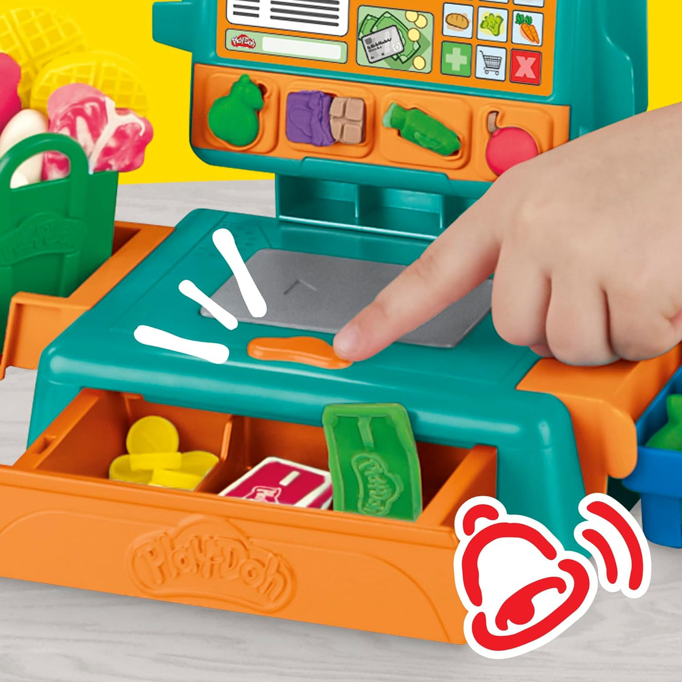 Play-Doh Juguete de caja registradora 23 accesorios de