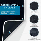 Asiento - Toalla de microfibra premium para asiento de automóvil, impermeable y resistente al sudor, ajuste universal, lavable a máquina, antideslizante, protector de asiento para automóvil, camión, SUV, camioneta (negro, paquete de 2)